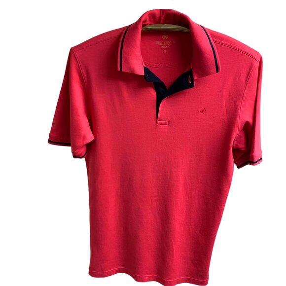Brazilian BROOKSGOLD Amaranth Interlock Pima Classic Polo - Picture 8 of 13